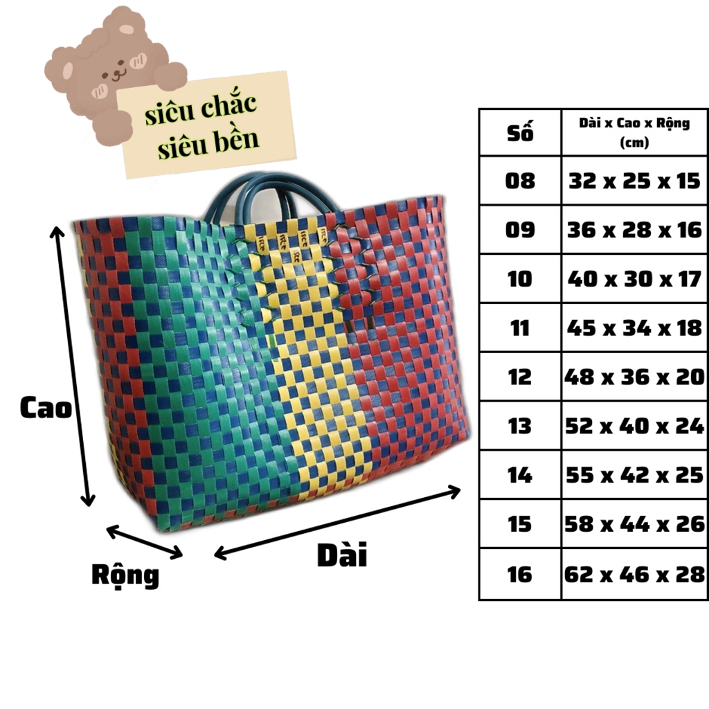 Giỏ đan nhựa loại tốt
