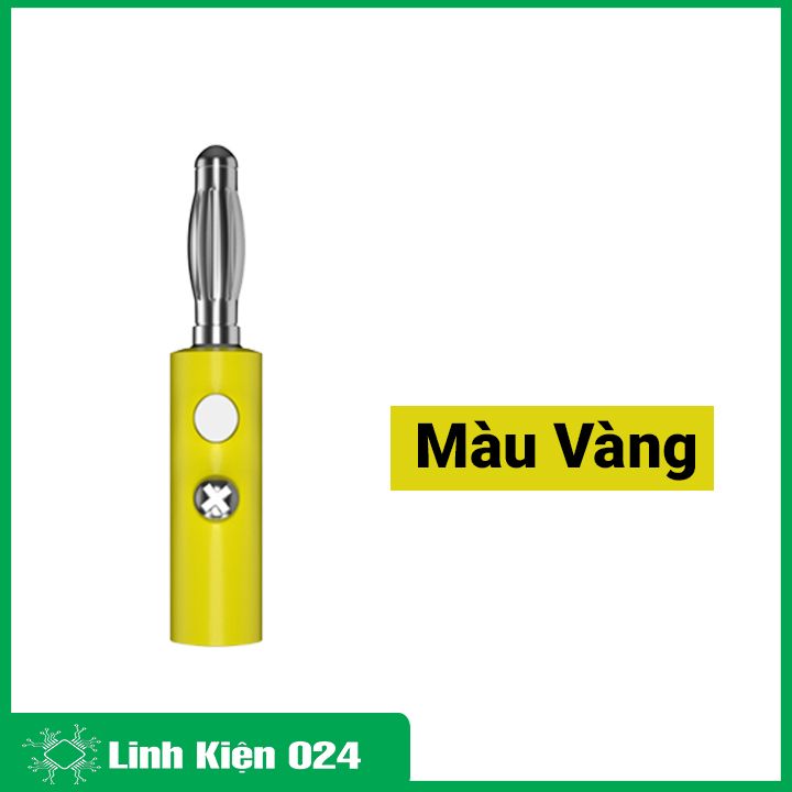 Combo 5 đầu jack bắp chuối 4mm đực cao cấp nhiều màu