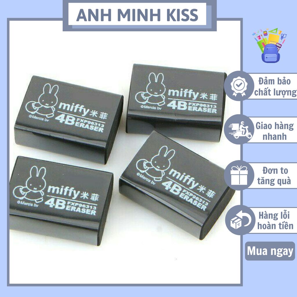 Combo gồm 3 cục gôm đen MG tẩy sạch và mềm