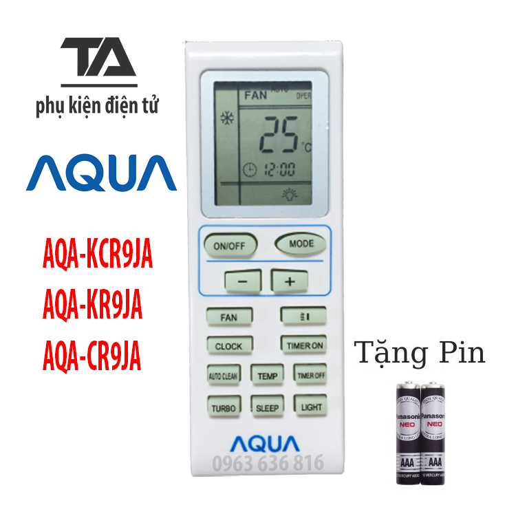 Điều khiển điều hòa Aqua - 1&2 chiều Inverter