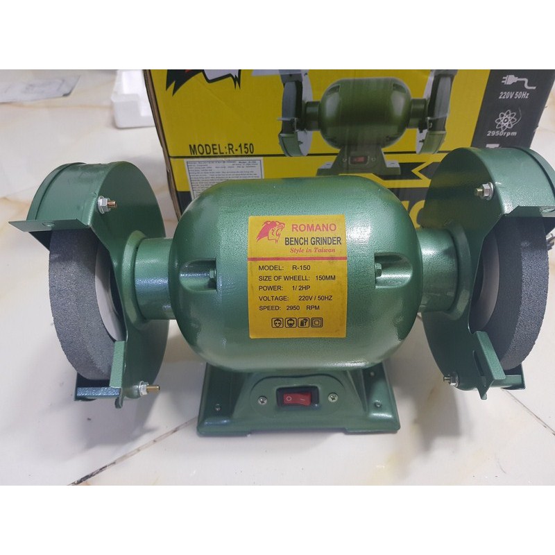 [HCM]MÁY MÀI 2 ĐẦU 1 2HP BENCH GINDER  380W