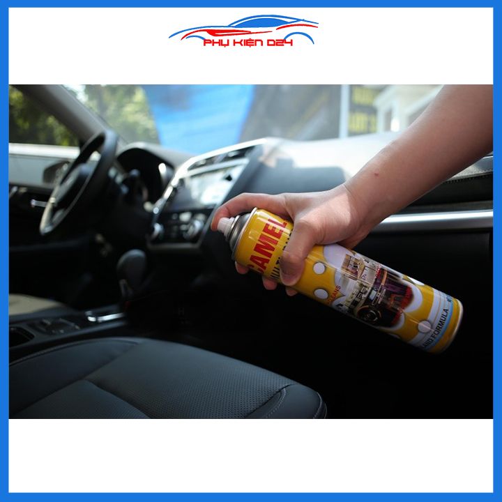 Chai xịt bọt vệ sinh đa năng CAMEL 650ml lau ghế da, túi xách, nội thất ô tô siêu sạch