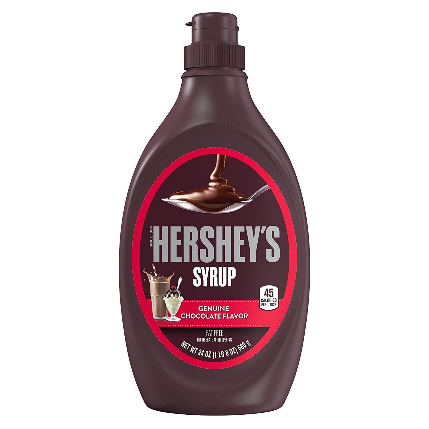 Syrup Hershey's Chocolate, Caramel, Dâu chai 680gr