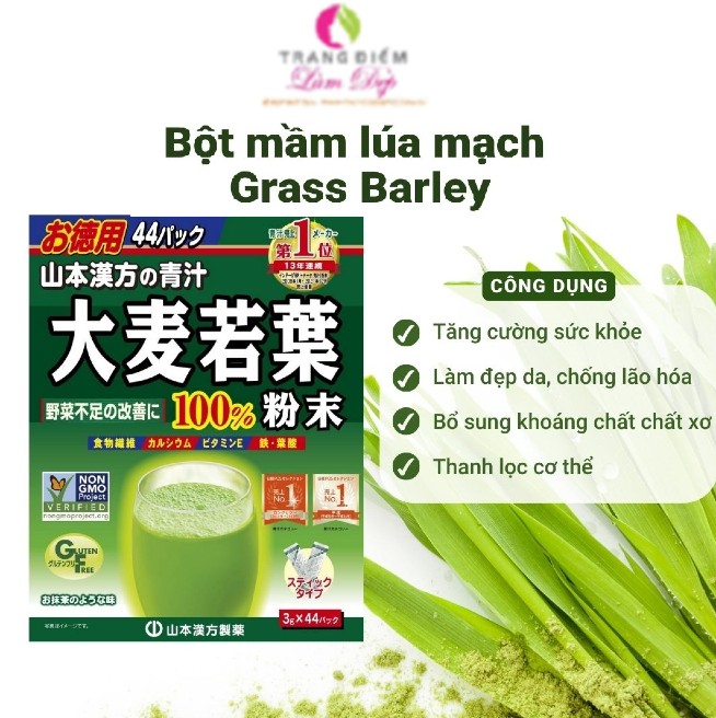 Bột lúa mạch Grass Barley Nhật Bản nguyên chất 100.%