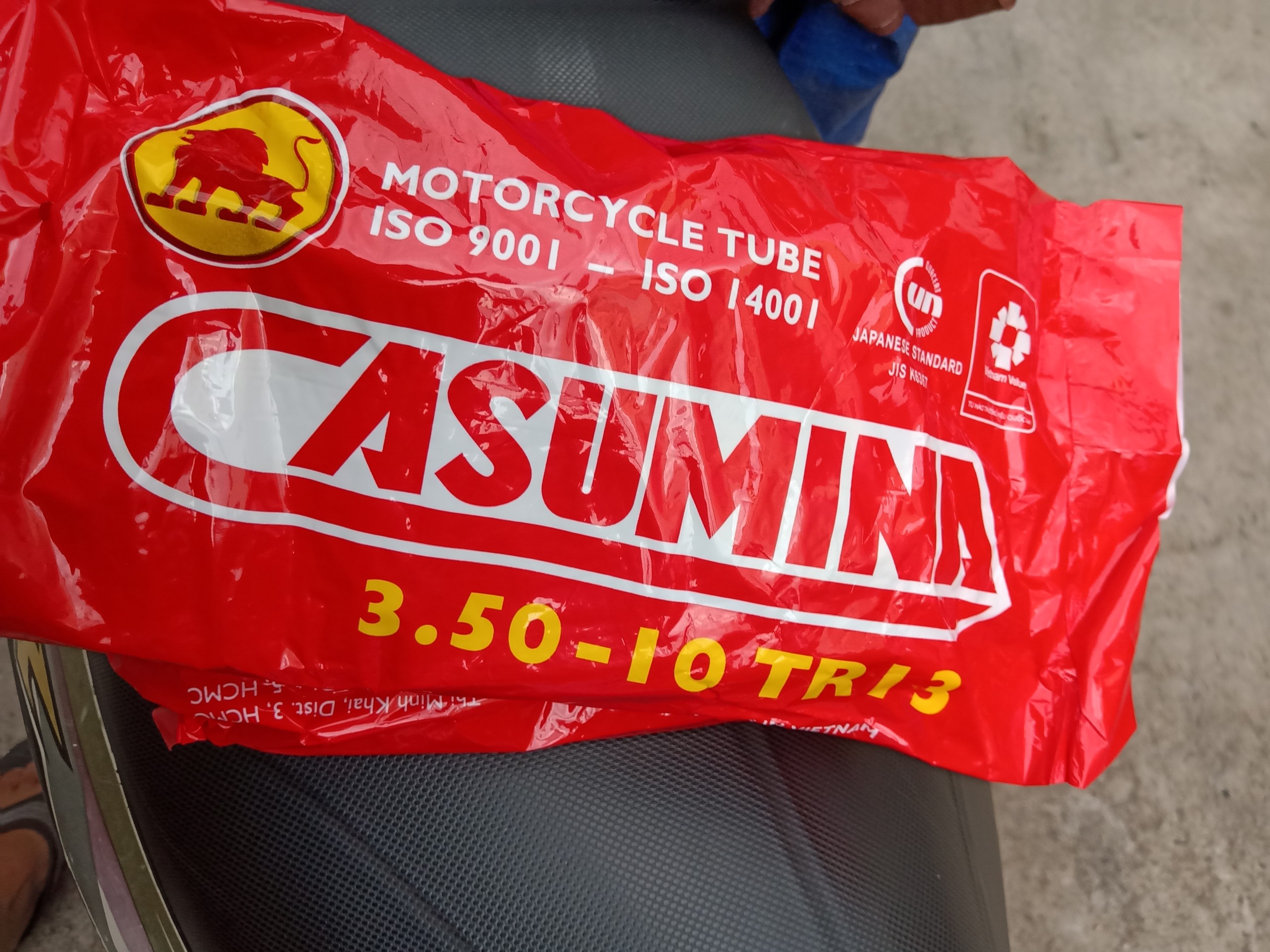 Ruột xe chaly casumina chính hãng 3.50-10