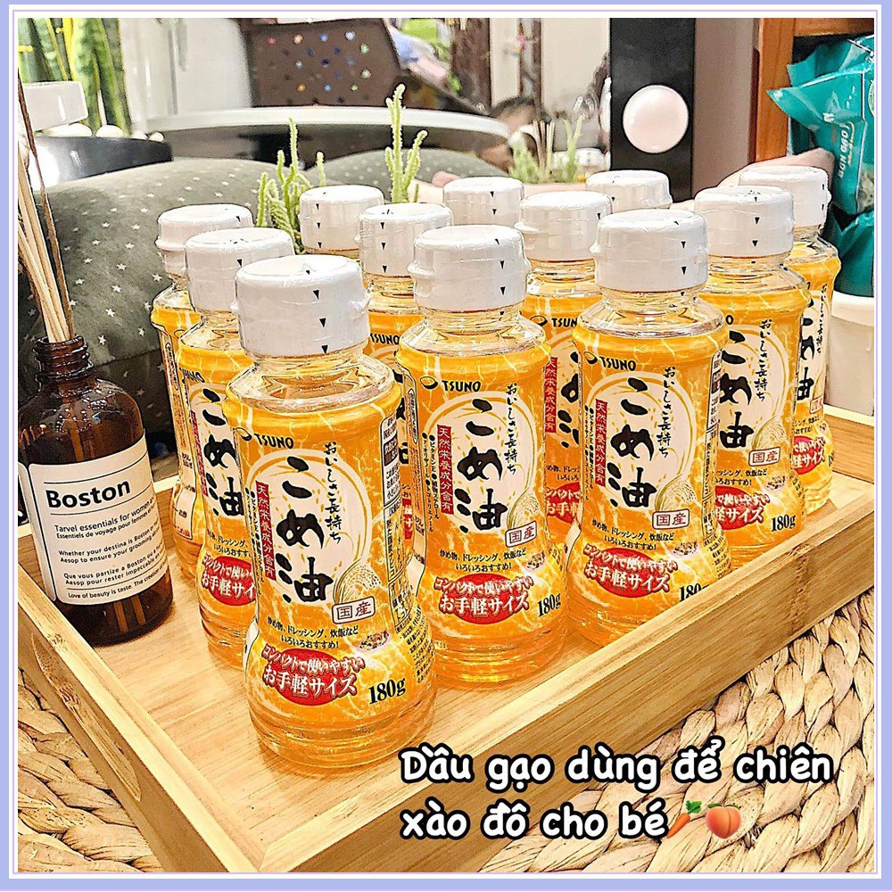 Dầu Gạo Nguyên Chất Tsuno Rice Oil 180g