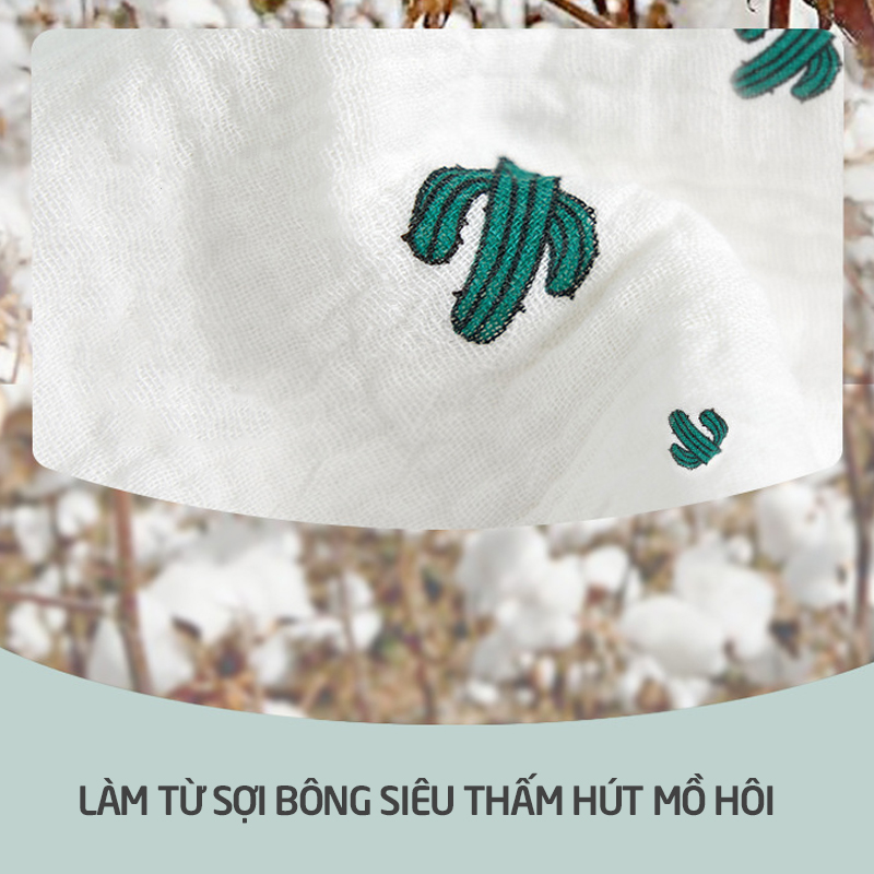 gối xô sợi tre cho bé sơ sinh 10 lớp