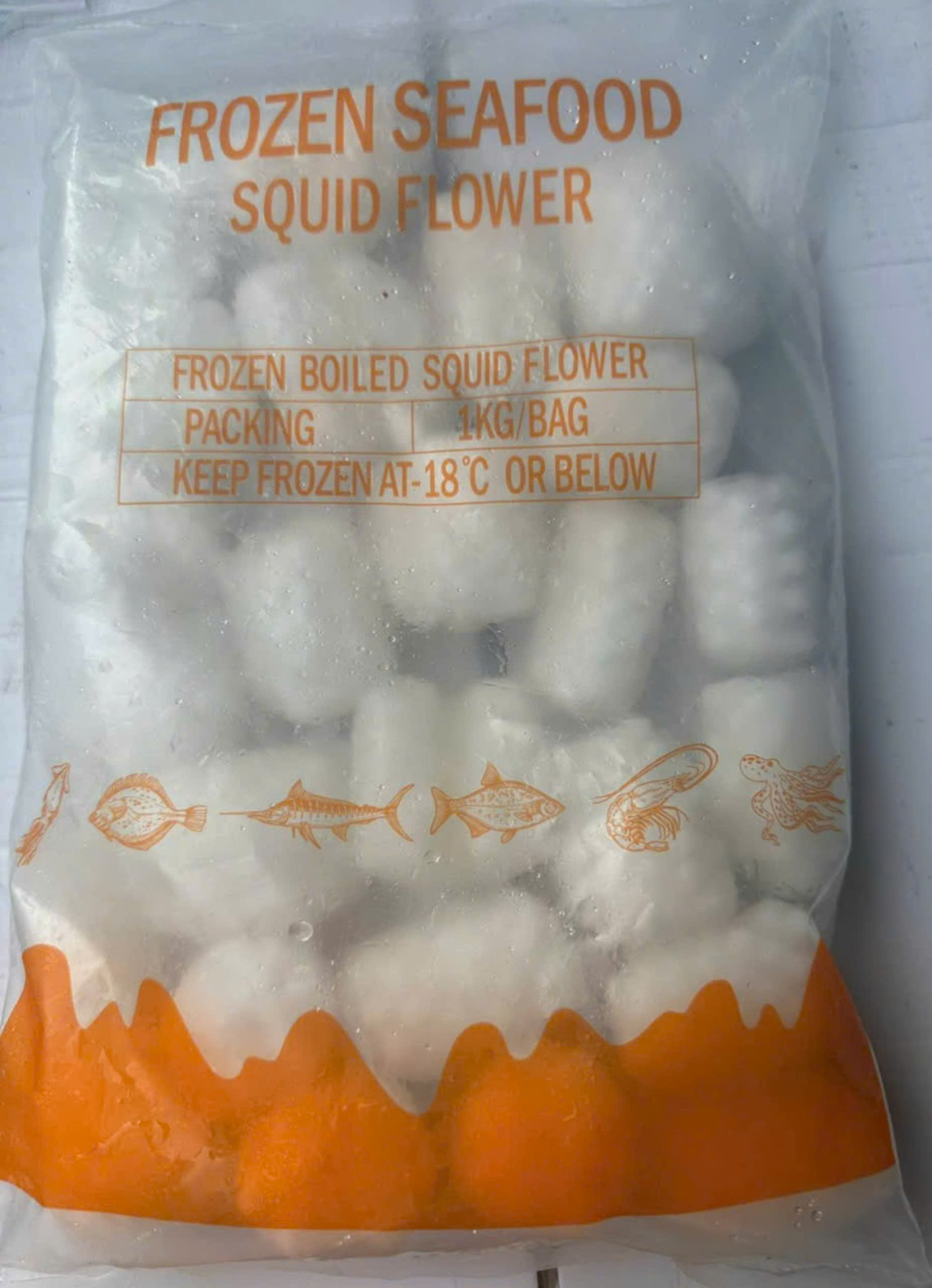 1Kg Mực tỉa hoa chiên, xào , net6,...