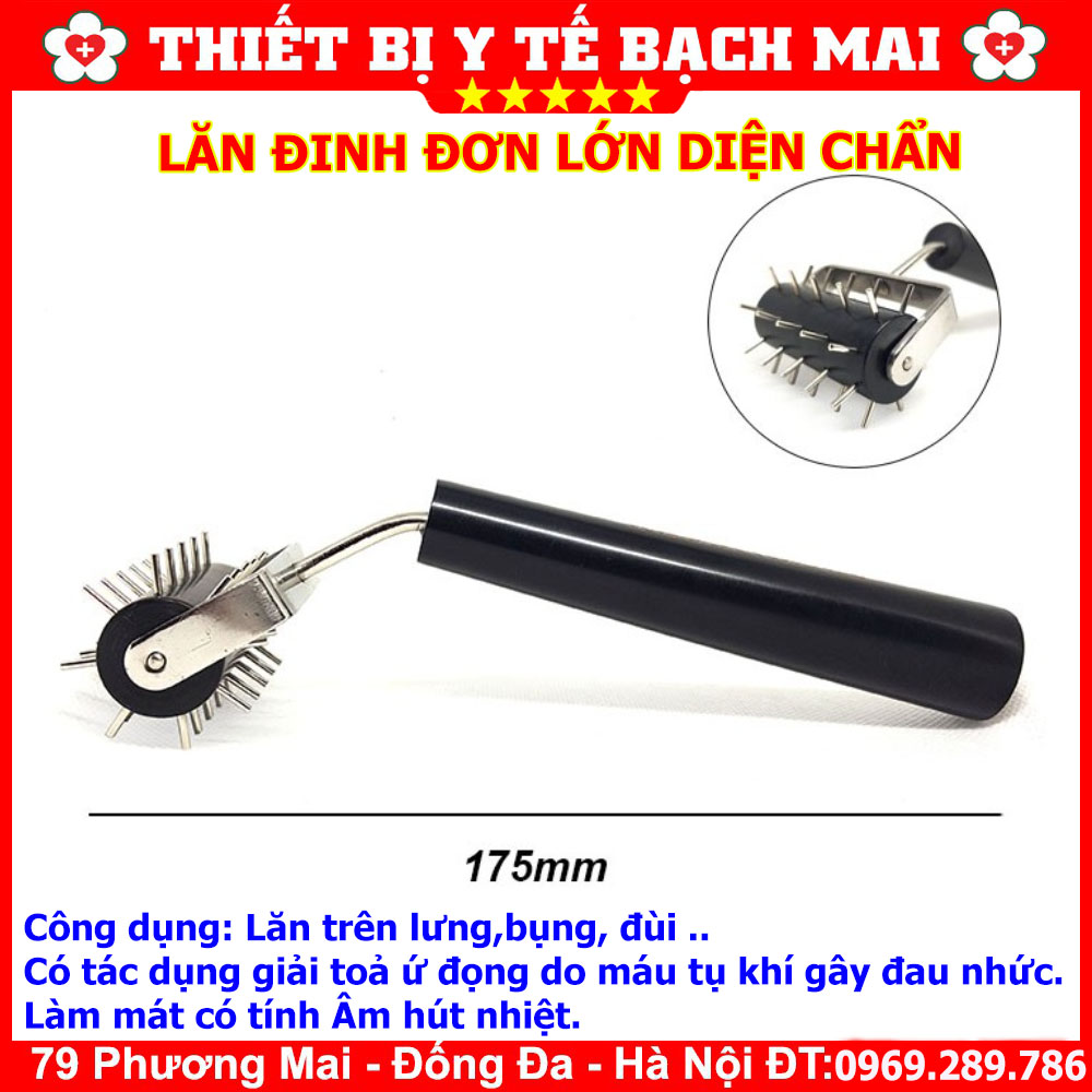 Lăn Gai Đinh Inox Đơn Lớn Diện Chẩn