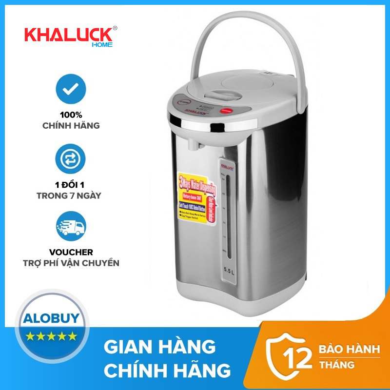 ( SALE LỚN ) bình đun nước Bình Thủy điện INOX Cao Cấp bình thủy điện  KALUX KL-038 ( 3.8 LÍT ) chất liệu inox 304 không gỉ,Bình Đun Siêu Tốc siêu Tiết kiệm Điện Cho Mọi Gia Đình, phù hợp với người già trẻ nhỏ BH 12 tháng Shop Cheerya