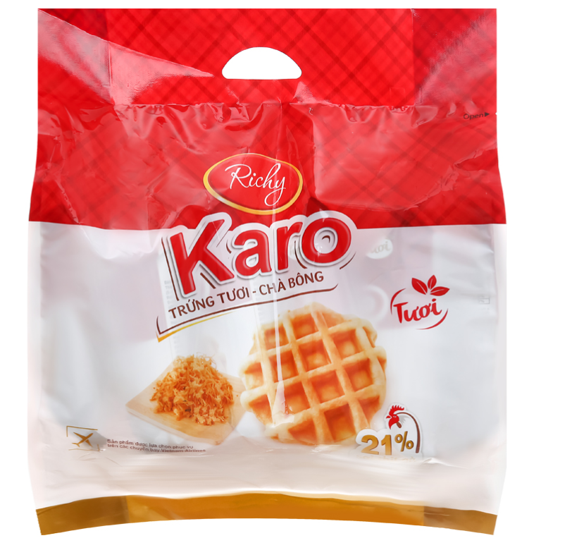 Bánh ruốc gà caro Karo
