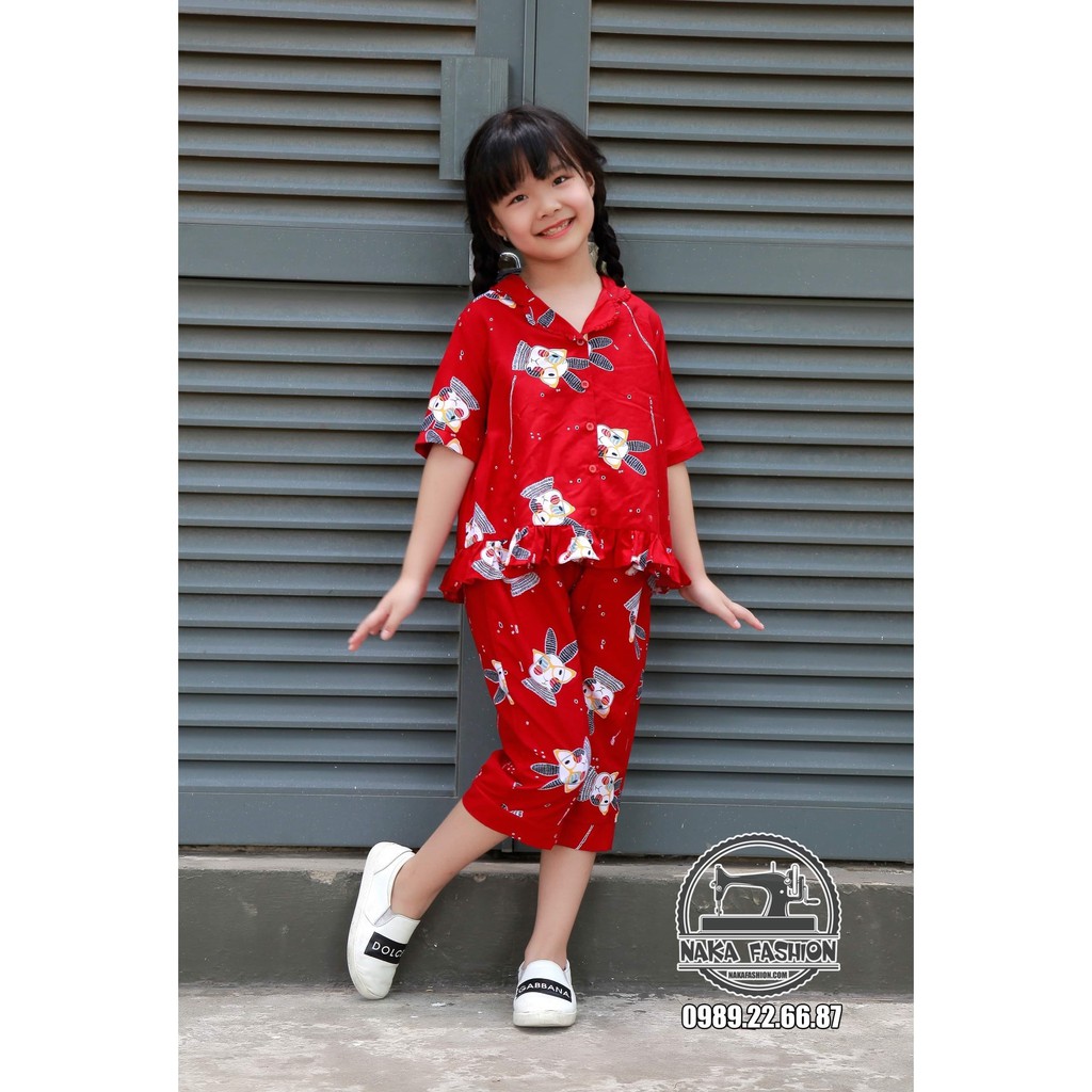 Rập bộ piyama cho bé gái - rập giấy mã R172 (BẢN VẼ)