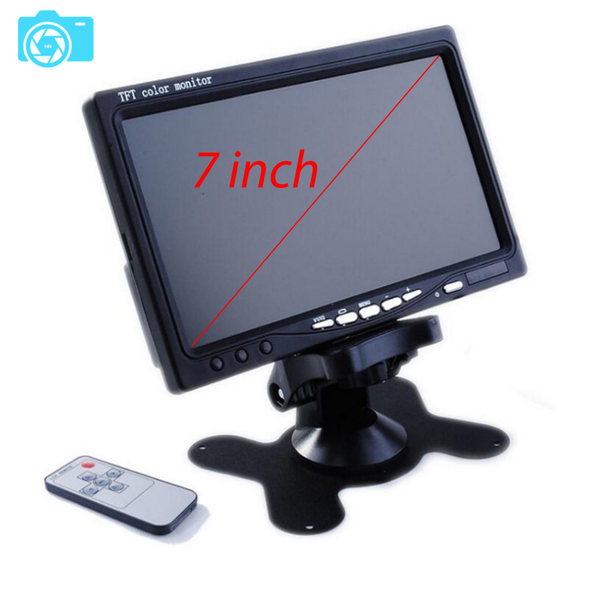 Xem cùng lúc 4 camera, Màn hình taplo 7 inch, (không bao gồm camera)