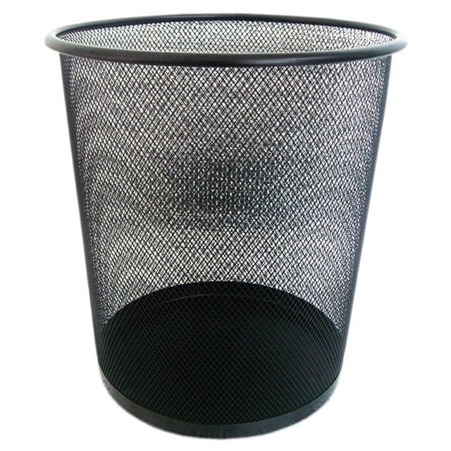 Thùng rác văn phòng lưới đen cao cấp 3 cỡ
