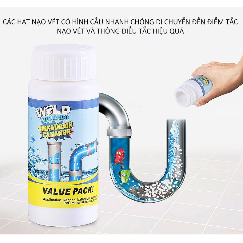 WLLD TORNADO drain powder bottle 110g
