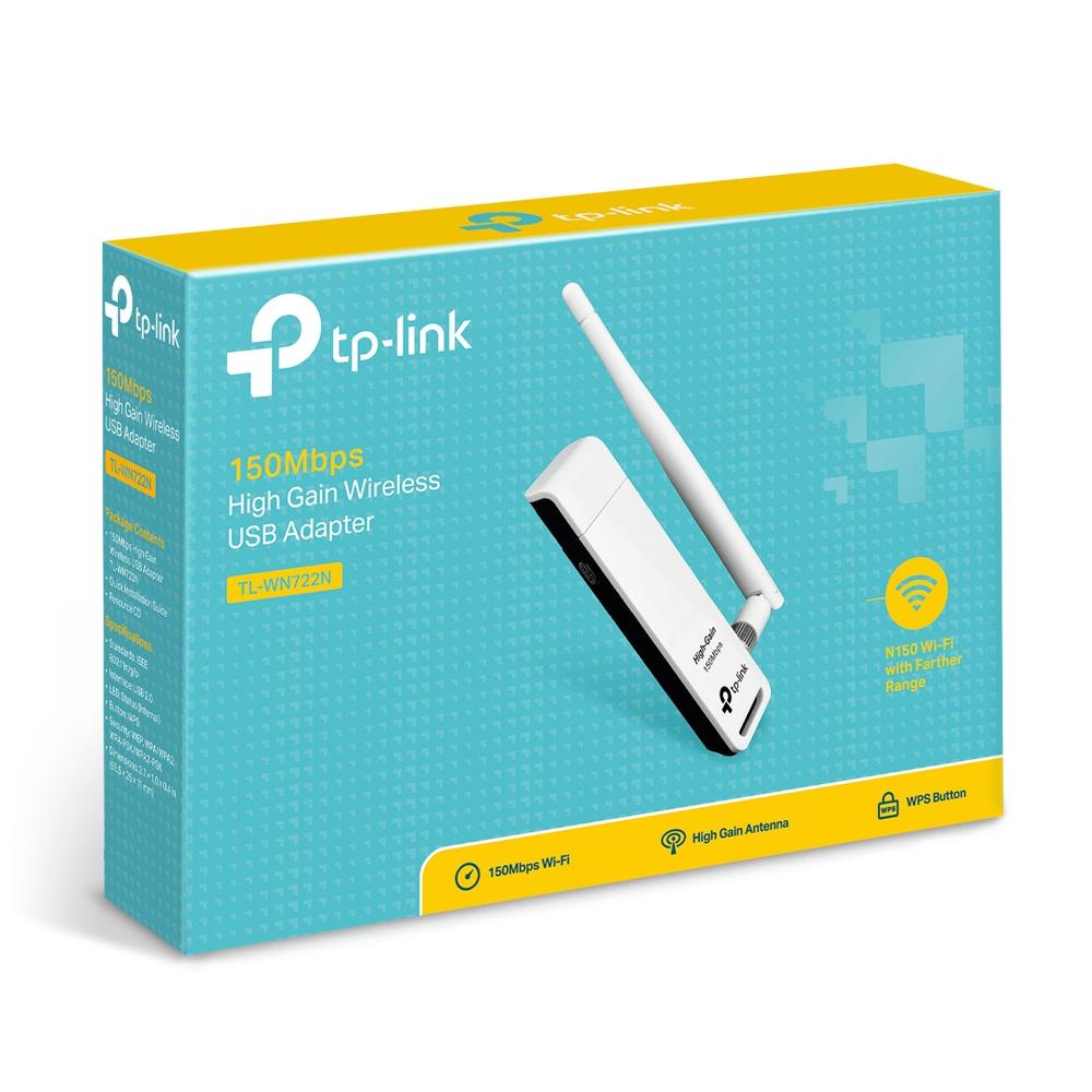 Bộ Thu Sóng Wifi USB Wifi TP-Link TL-WN722N Độ Lợi Cao Tốc Độ 150Mbps - Hàng Chính Hãng