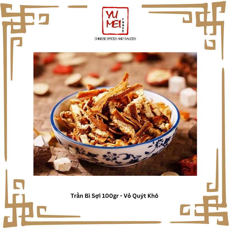 Trần Bì Sợi 100gr - Vỏ Quýt Khô