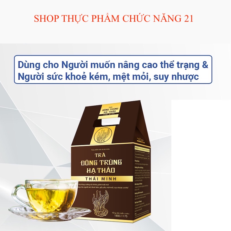 Trà Đông Trùng Hạ Thảo Thái Minh (Hộp 20 gói trà túi lọc)