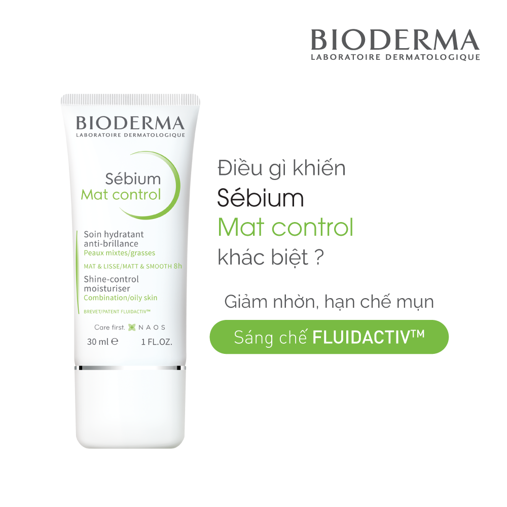 Kem dưỡng kiềm dầu Bioderma Sebium Mat Control 30ml