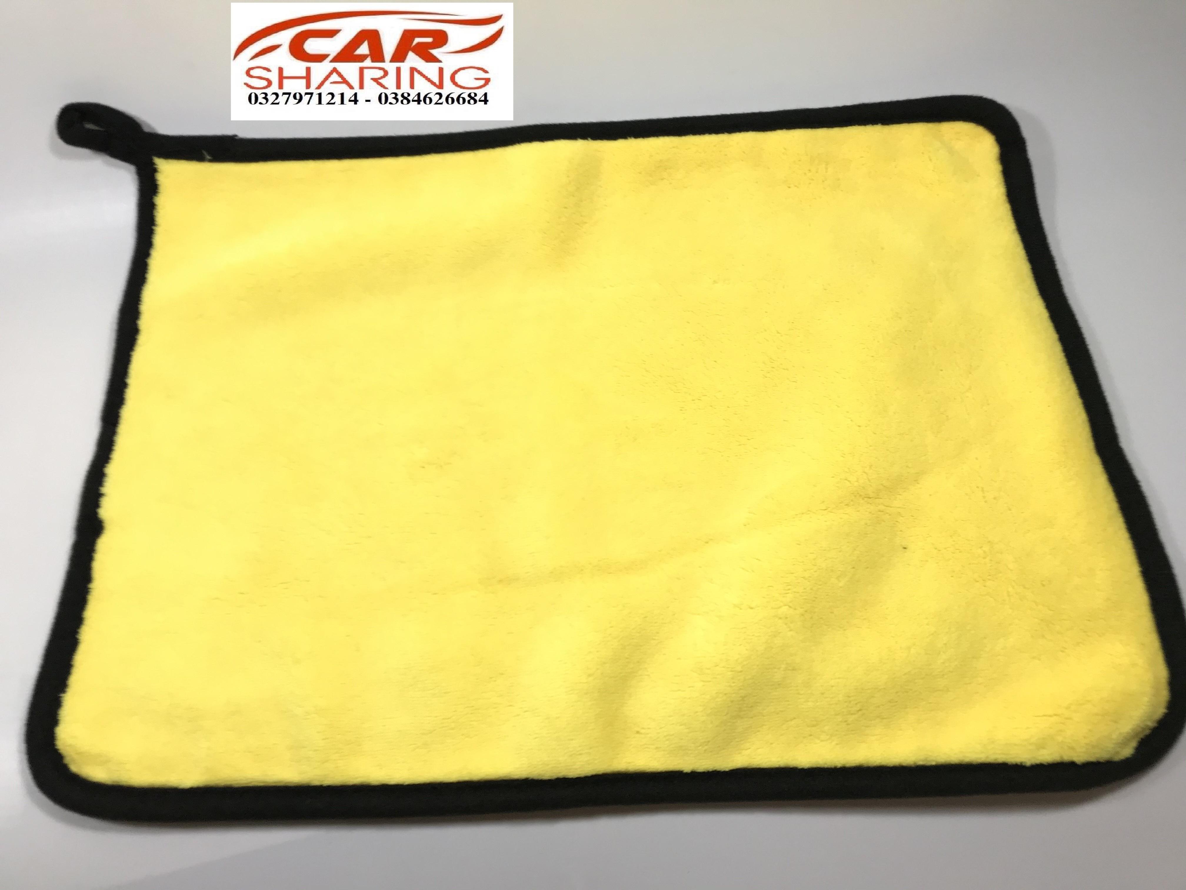 Khăn lau xe 2 mặt ô tô kích thước 30x40 cm