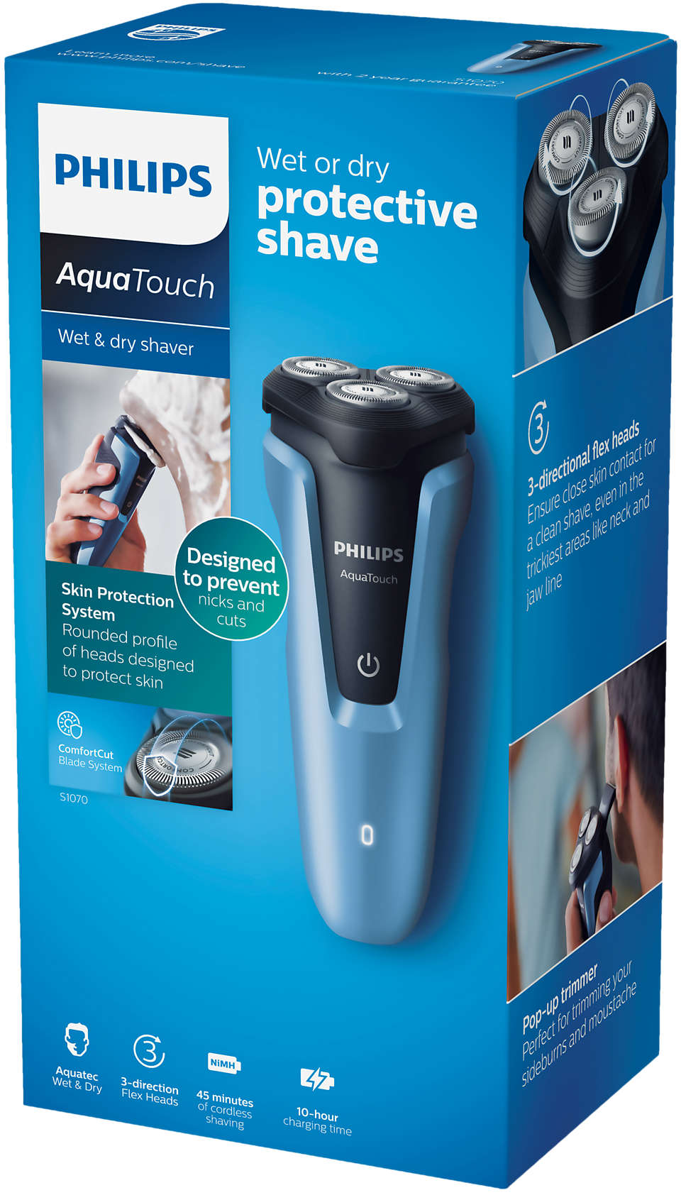 [HCM]MÁY CẠO RÂU PHILIPS S1070 Hàng CHÍNH HÃNG (Bảo hành 2 năm toàn quốc)