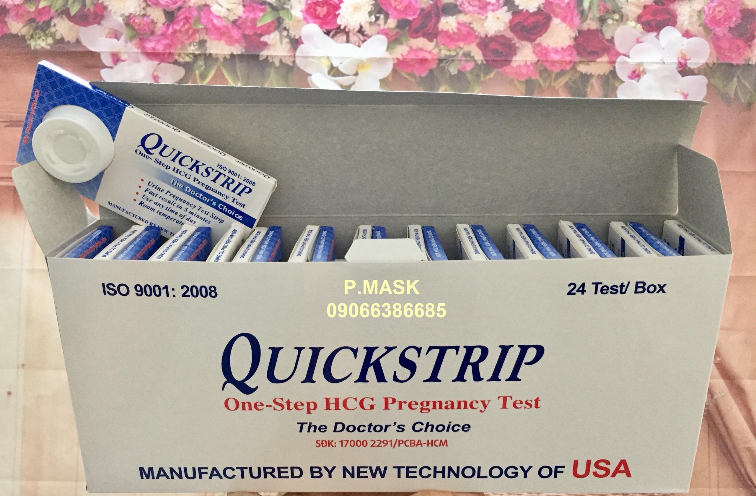 Que Thử Thai Quickstrip Hộp 24 que Phát Hiện Thai Sớm