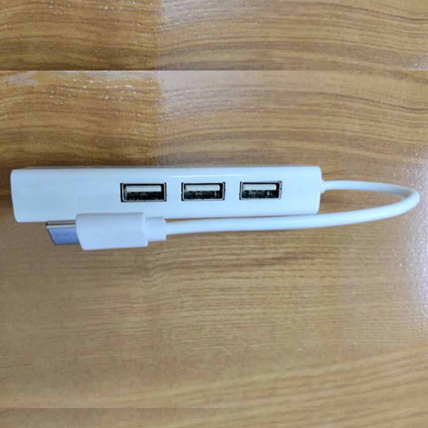 Cáp chuyển đổi USB type-C ra 3 cổng USb và cổng Lan RJ45
