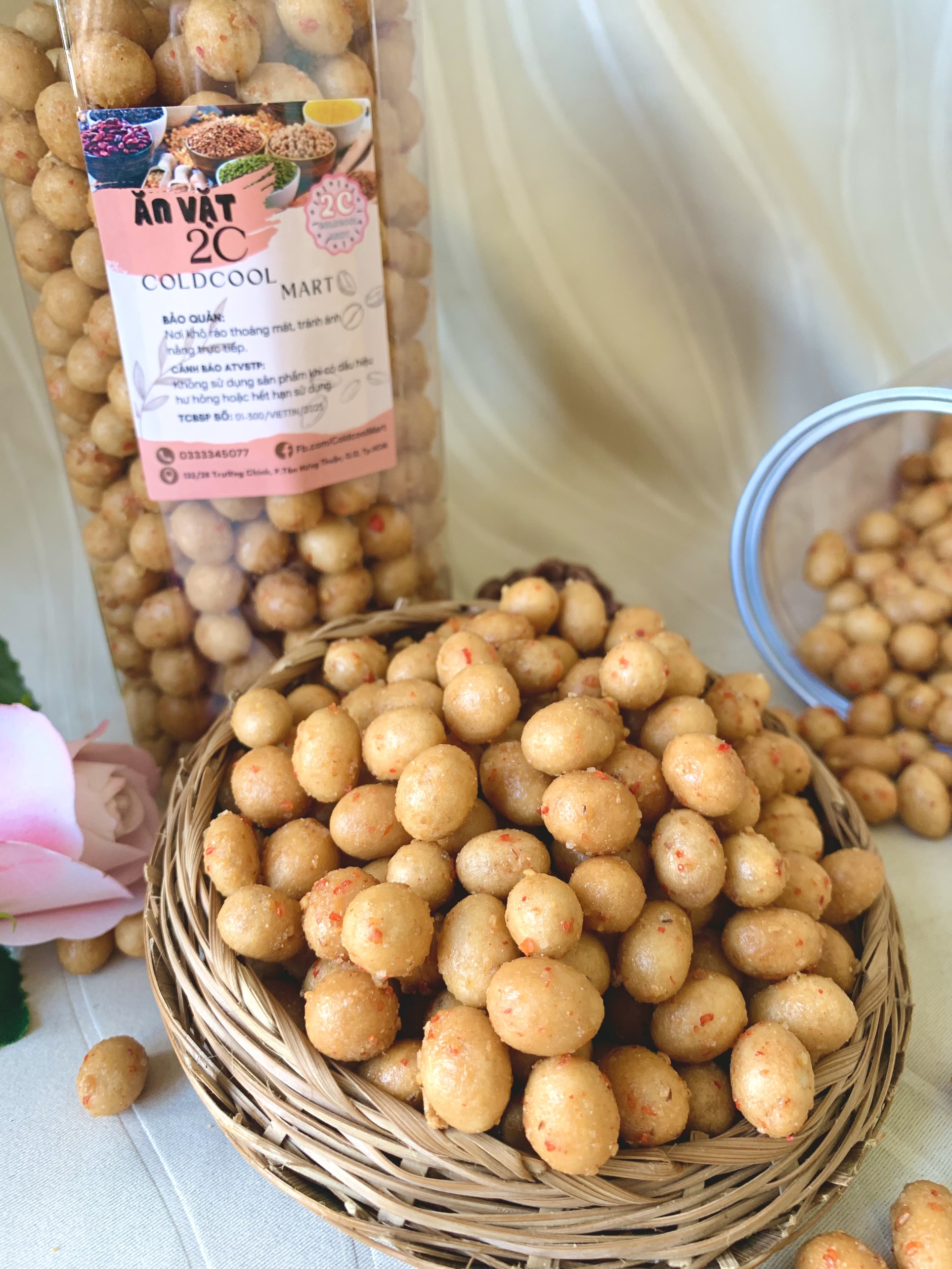Đậu Phộng Da Cá Tỏi Ớt 500g 2c Mart