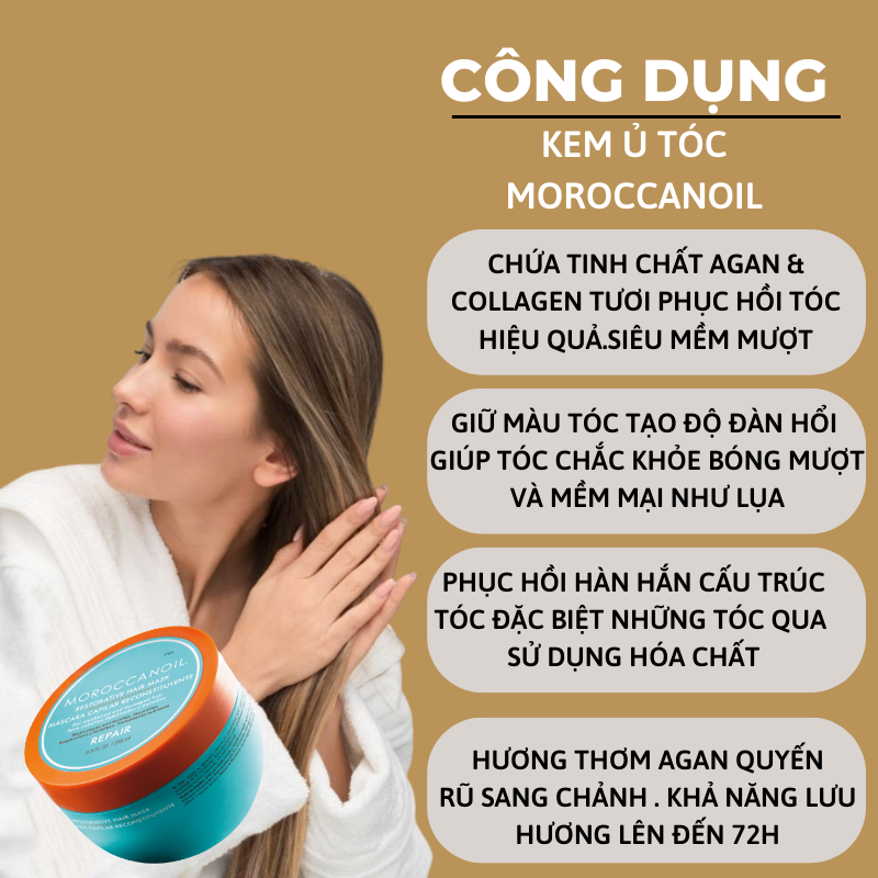 Kem Hấp Ủ Phục Hồi Tóc Moroccanoil 250ml | Calla Official