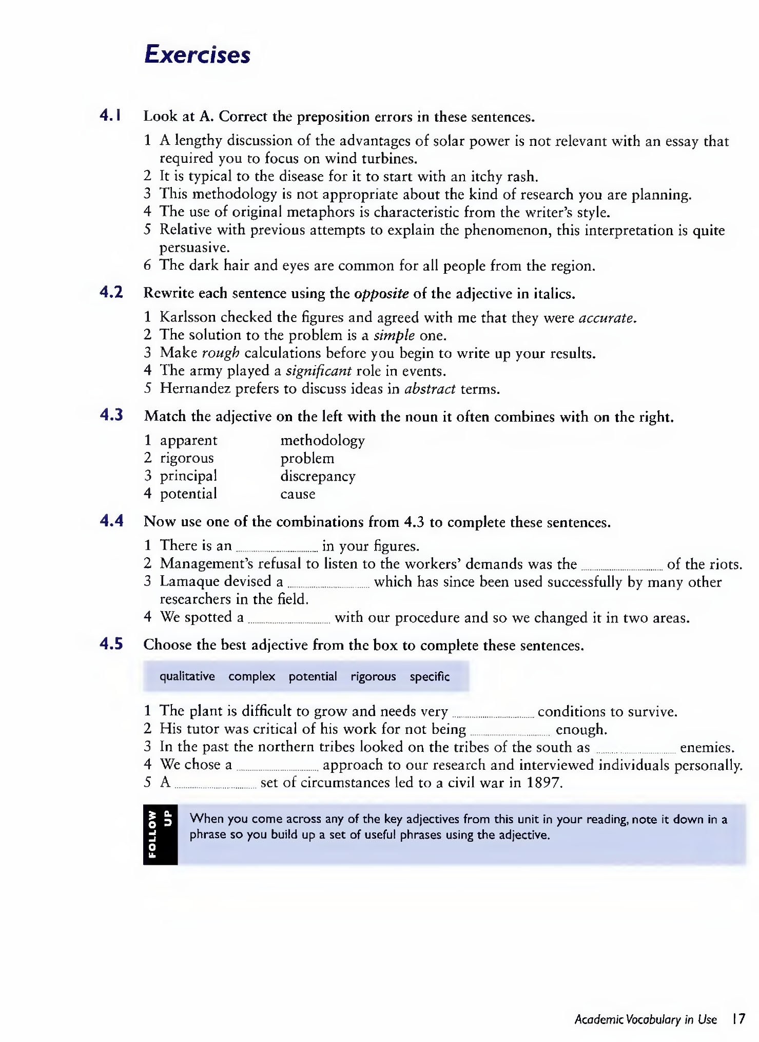 Academic vocabulary in use for IELTS
