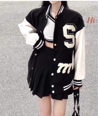 Áo khoác bomber phối tay Sm HT12