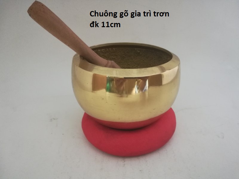 Chuông gõ gia trì bằng đồng size đk 11cm