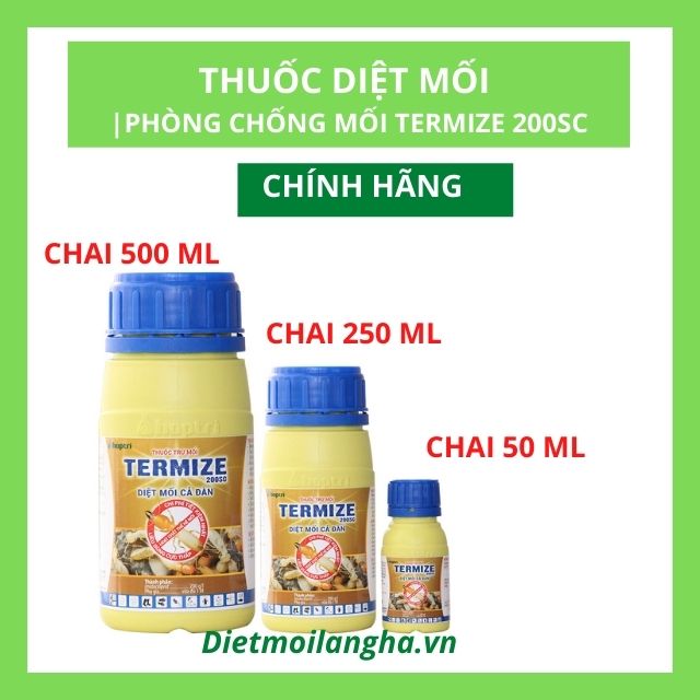 [Chính Hãng] Thuốc Diệt Mối | Phòng Chống Mối Nền Móng TERMIZE 200SC Chai 50ml