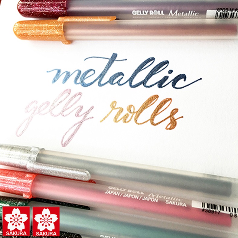 [HCM]BÚT GEL SAKURA GELLY ROLL METALLIC (BÚT NHŨ ÁNH KIM TUYẾN CHỌN MÀU)