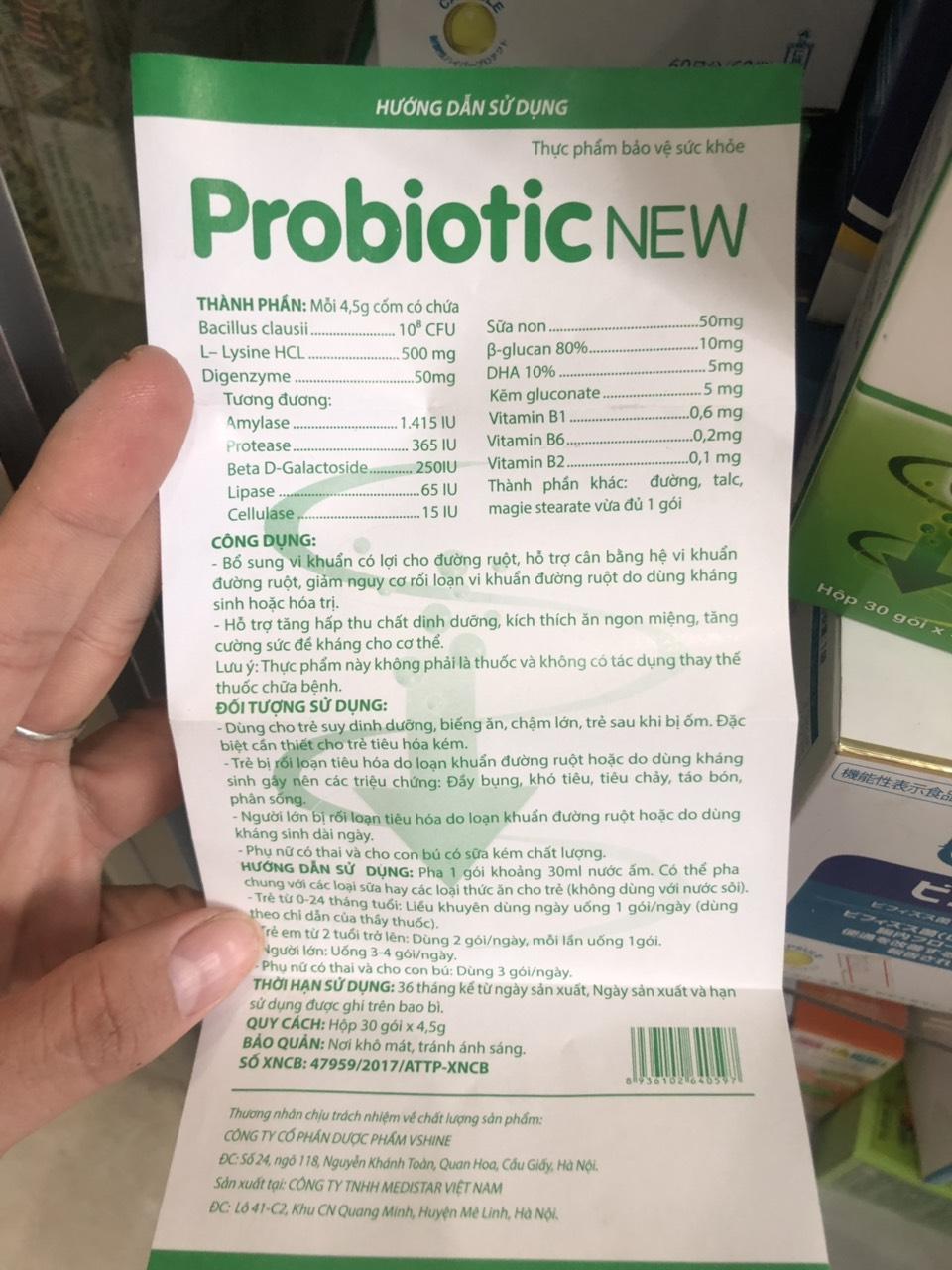 Men vi sinh Probiotic New ( Hộp 30 gói)