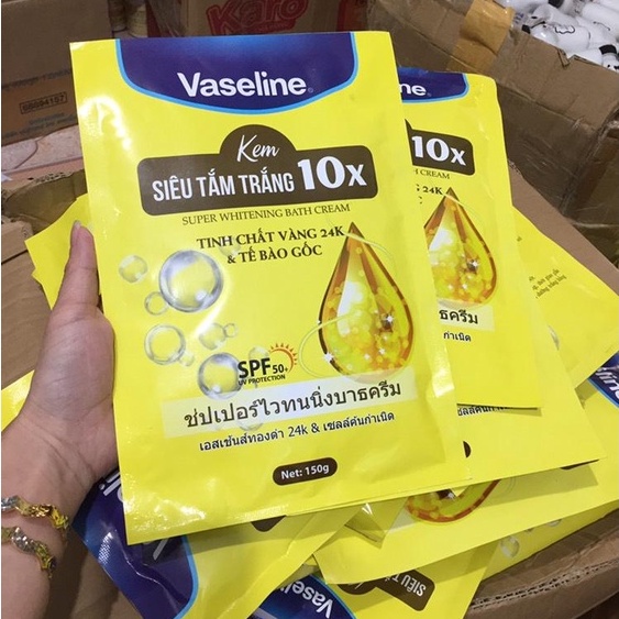Tắm trắng vaseline 10x