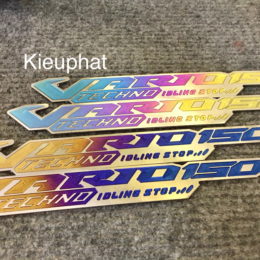 Tem Chữ Vario 150 Titan có keo sẵn Giá 1 Cặp