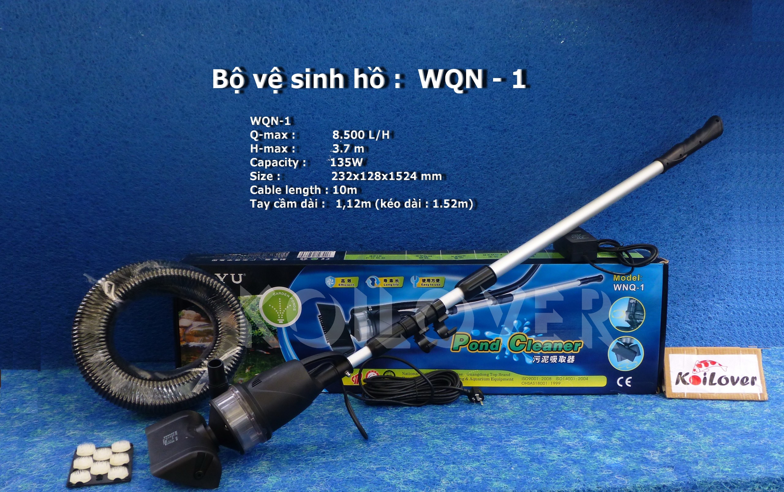 Máy vệ sinh hồ Koi : JEBAO & BOYU
