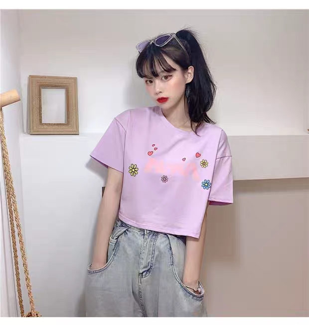[HCM][Có ảnh thật] Áo croptop in hình NANA 4 màu