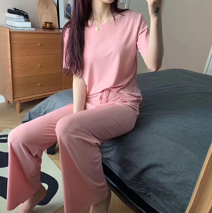 [MẪU MỚI 2023] Đồ bộ mặc nhà chất thun tăm gân tăm cao cấp