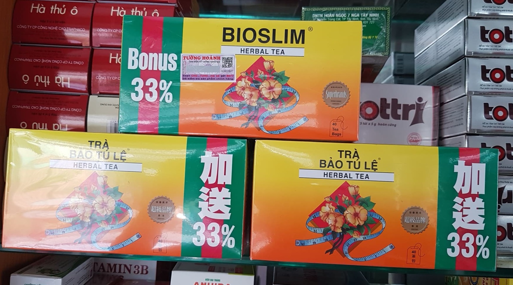 trà bảo tú lệ bioslim túi lọc giảm cân