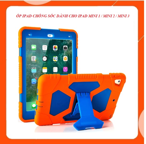 Ốp ipad chống sốc dành cho ipad Mini 1/ Mini 2/ Mini 3 chống bám vân tay chống sốc tốt