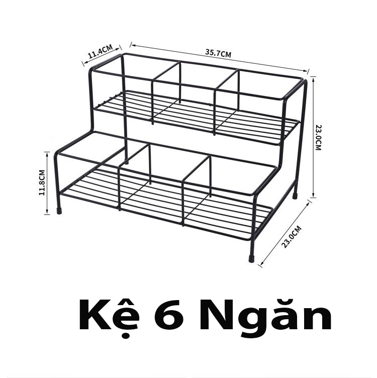 Giá, Kệ Đựng Bình Bơm Siro, Bình Bơm Đường 4 - 6 ngăn