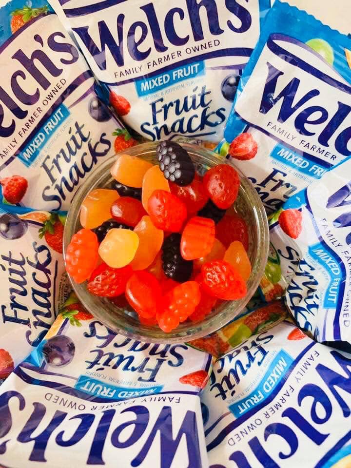 KẸO DẺO WELCH'S FRUIT SNACKS 90 GÓI (HỘP 2 KG) - date 6/21