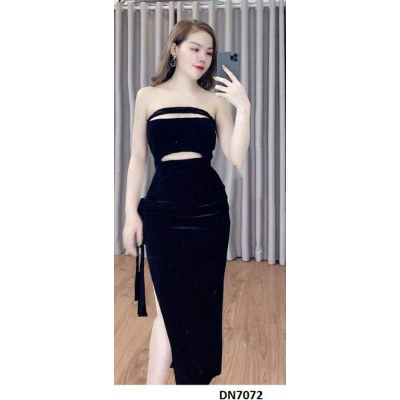 Đầm body cúp ngực thắt nơ sexy