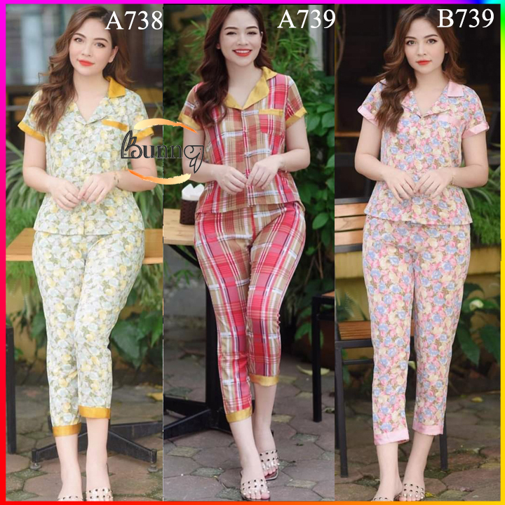 QUẦN ÁO MẶC NHÀ CAO CẤP PIZAMA LỤA THÁI MỀM MỊN