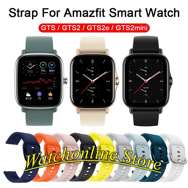 Dây đeo silcon xiaomi amazfit bip bip u bip lite gts gtr 42mm gts 2 mini gts 2 gts 2e... cao cấp sikai