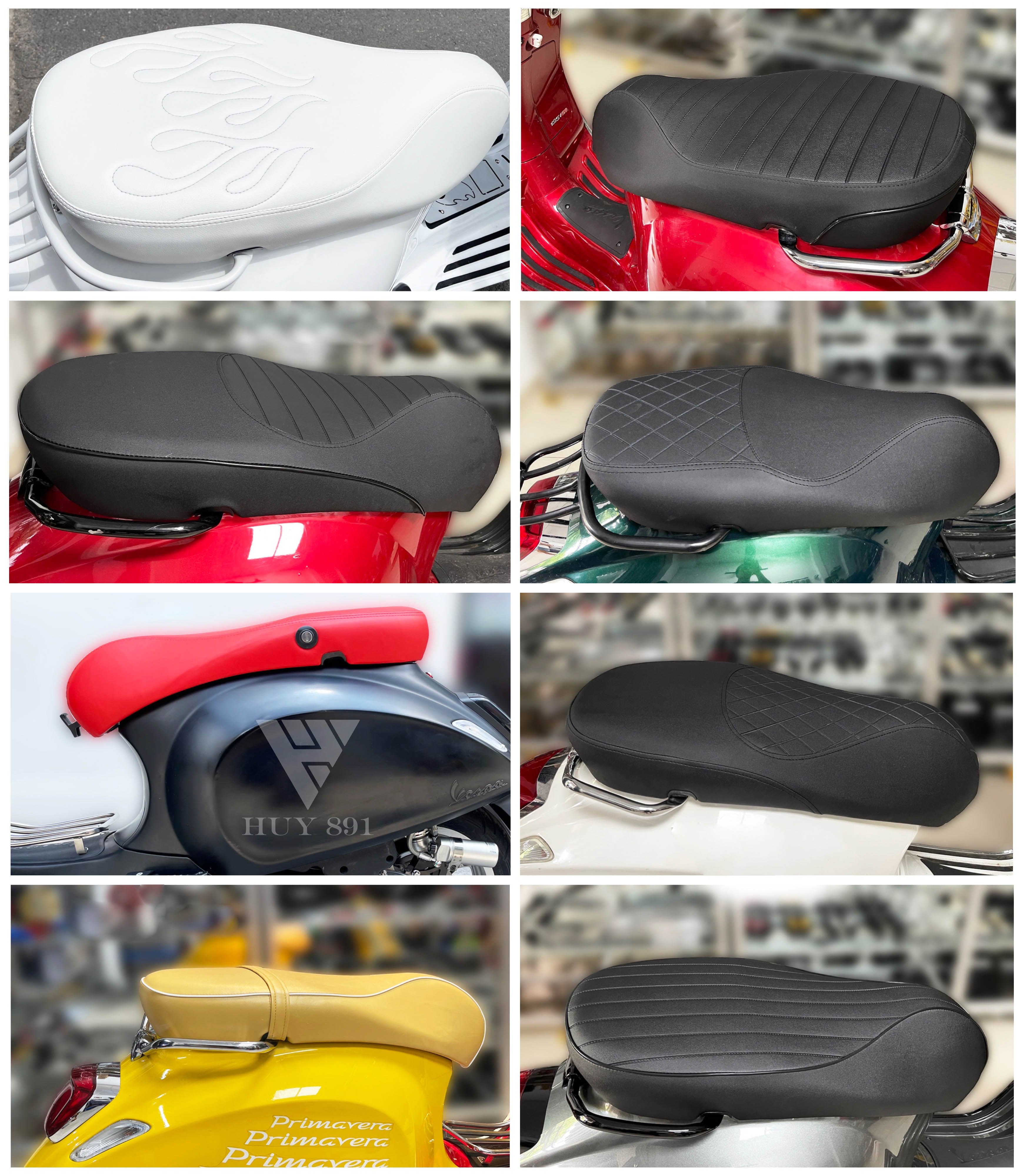 Bọc da yên cho xe Vespa Sprint, Primavera các đời