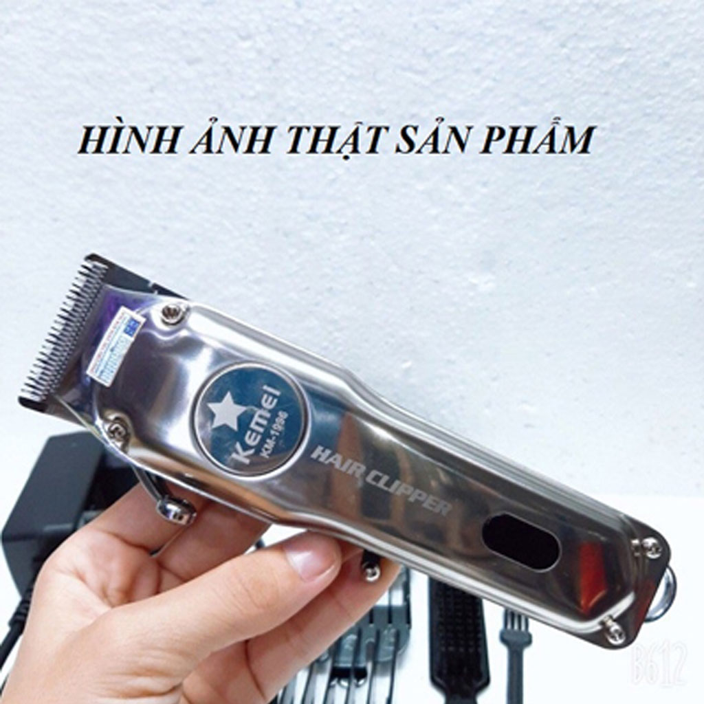 Tông đơ cắt tóc có đèn LED kemei KM 1998