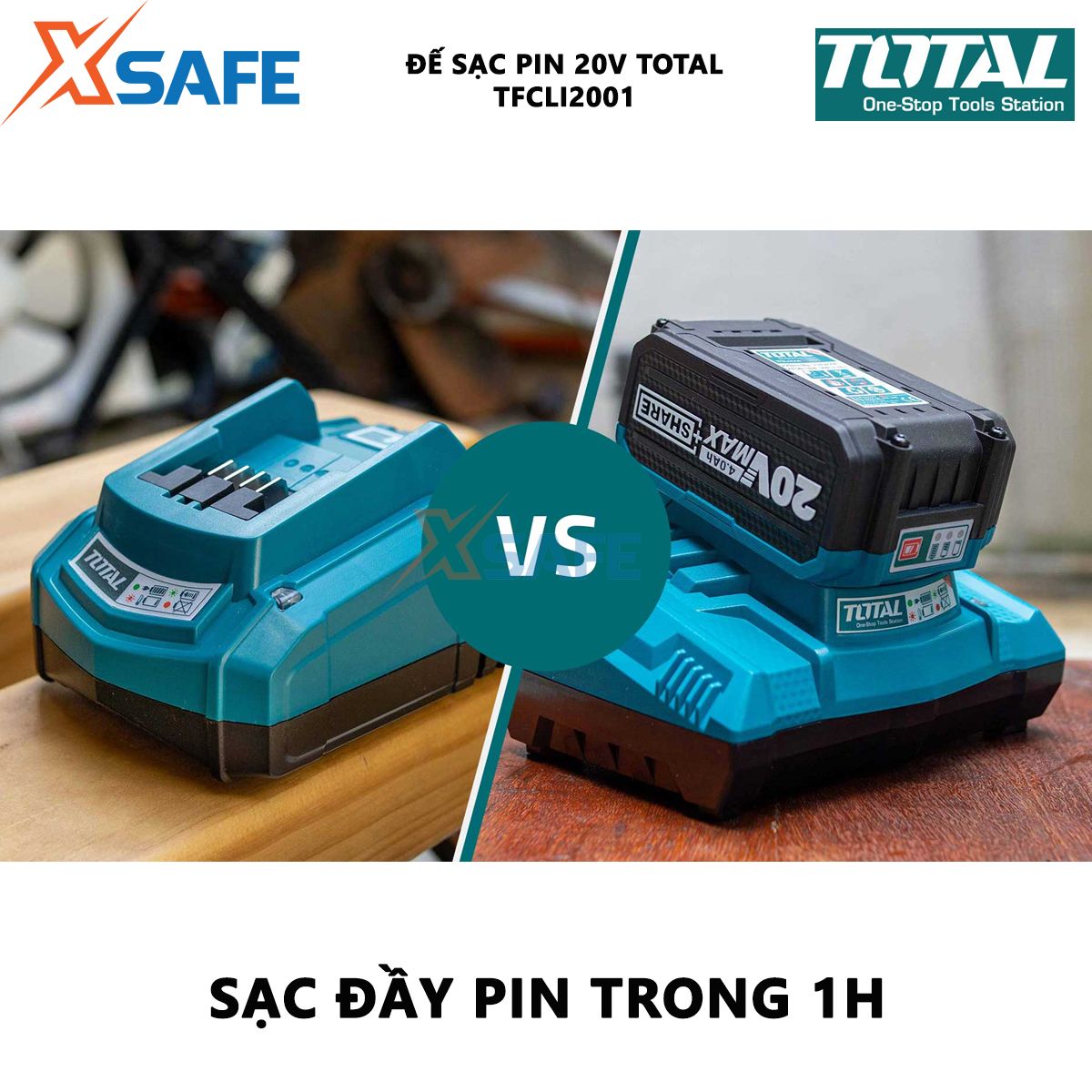 Đế sạc pin TOTAL TFCLI2001